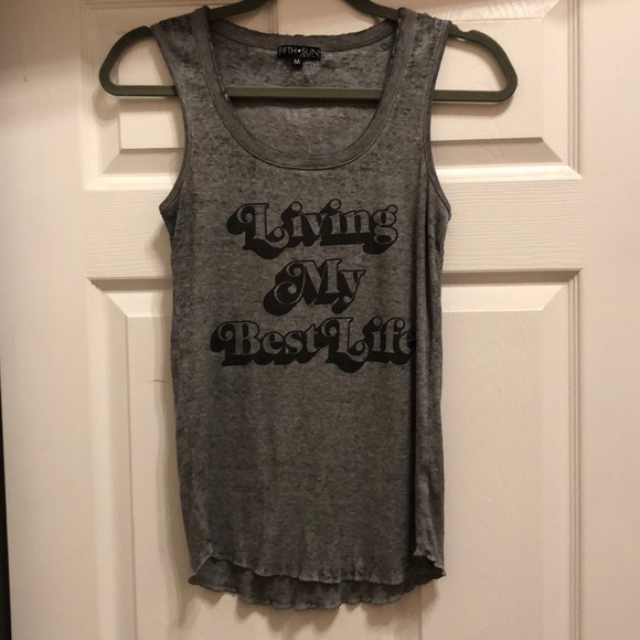 Living my best life tank - Picture 1 of 2